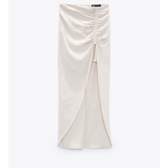 NWT Zara Drape Linen Blend skirt - Picture 6 of 6